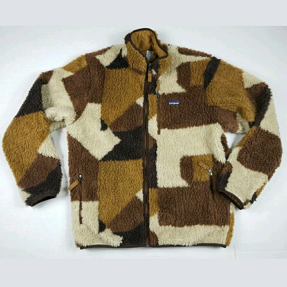Patagonia Retro Pile Blocks Bear Brown 